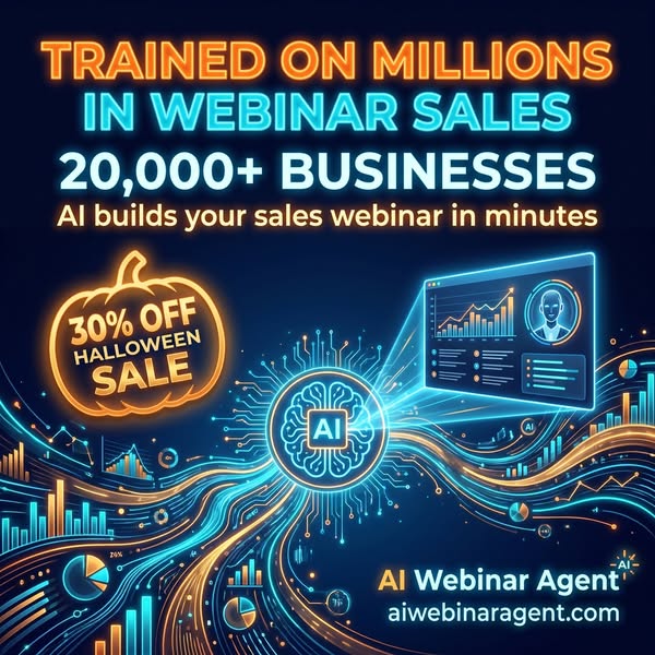 AI Webinar Agent Halloween Sale: 30% Off