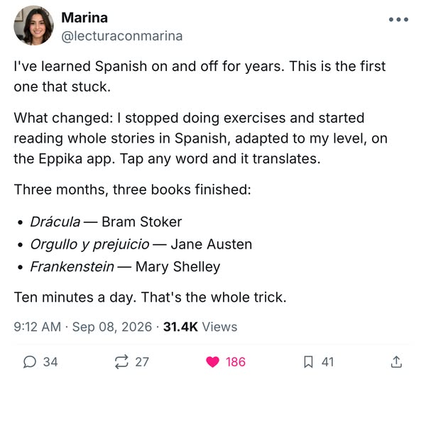 First Spanish app that stuck