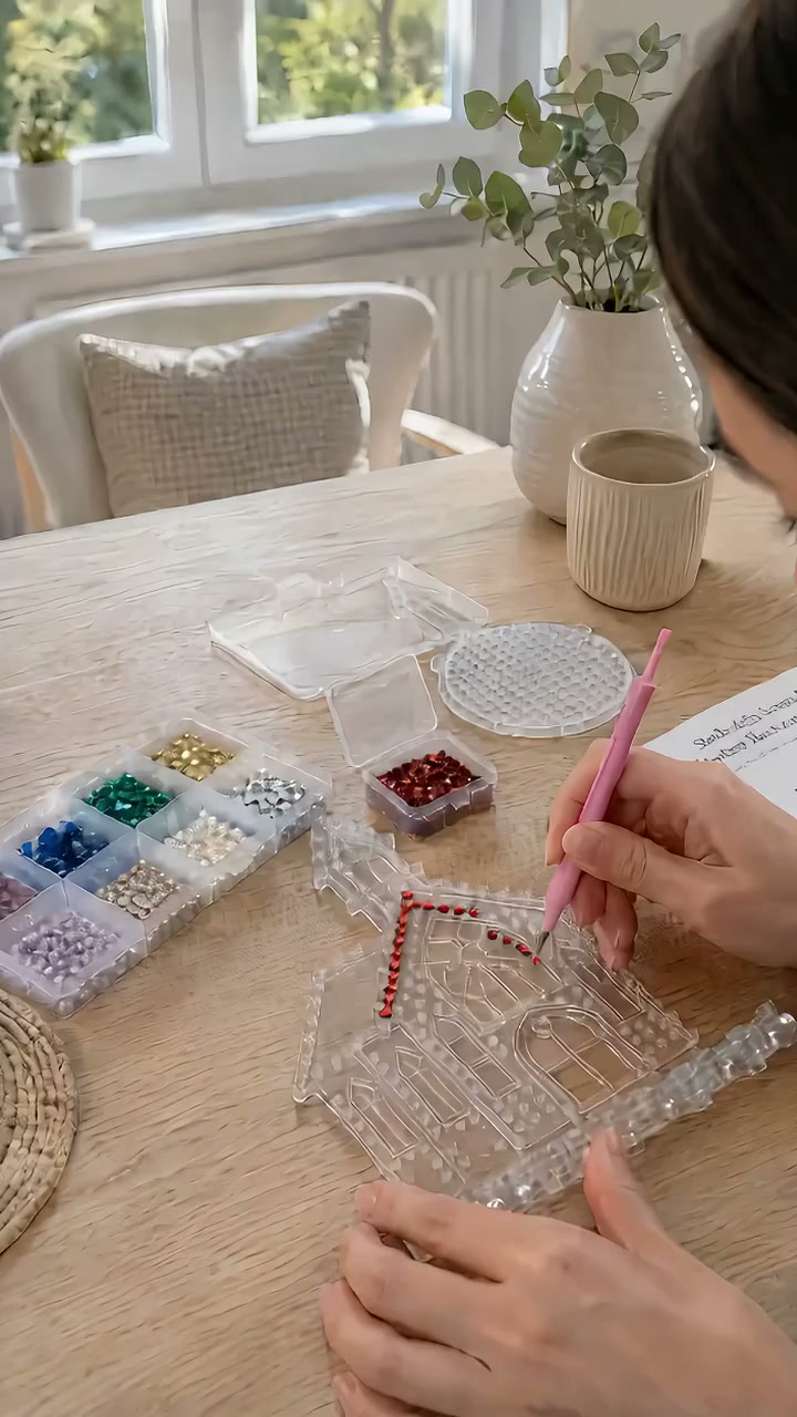 Sparkling Christmas Church DIY Gem Art Kit