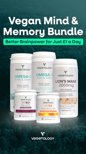 Clear Thinking. Sharp Memory. 100% Vegan.