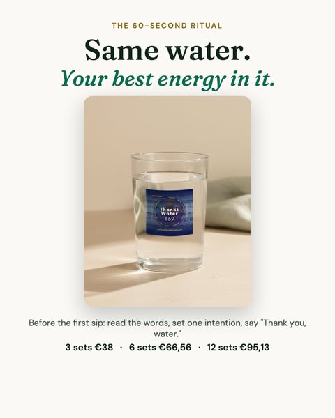 Same water. Your best energy in it.