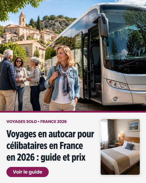 Voyages en autocar pour personnes seules