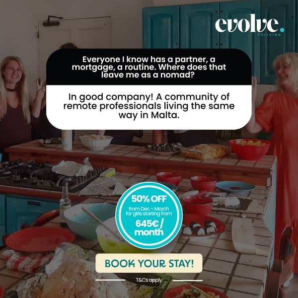 Stop the Airbnb Roulette. Join a Real Digital Nomad Community in Sunny Malta