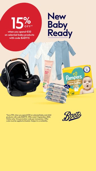 With code: BABY15