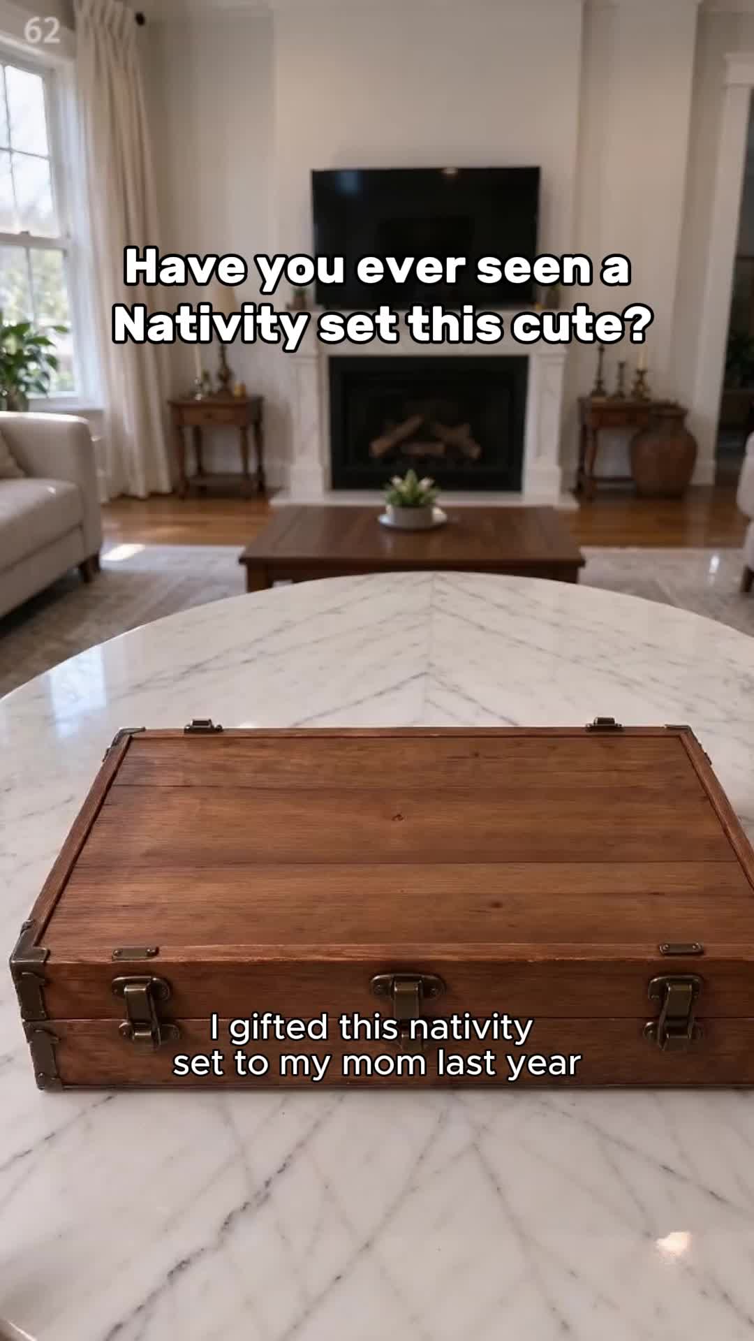 Miniature Christmas Nativity Scene Tin Set