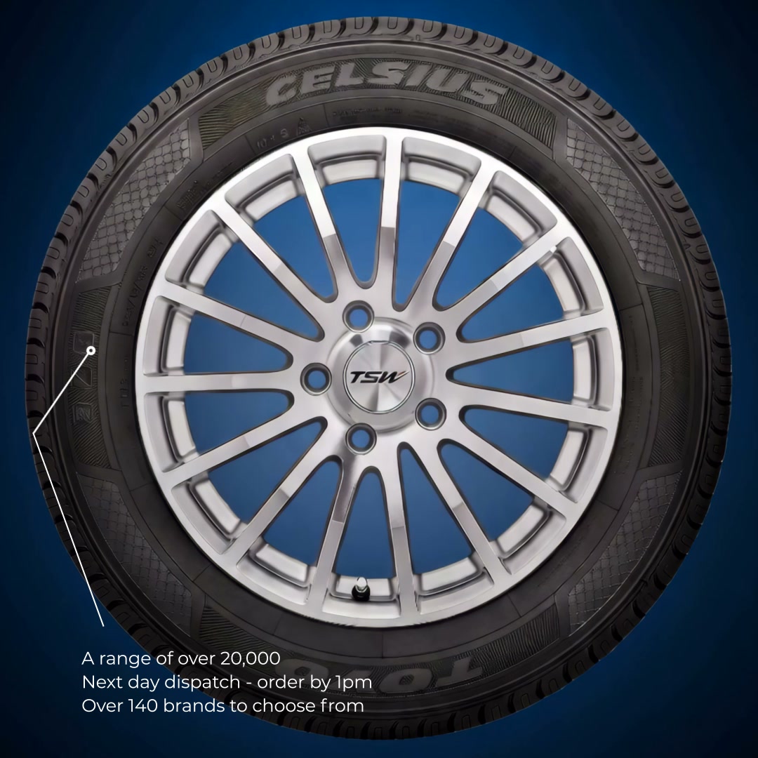 Tyres From £21.37 - Free Delivery