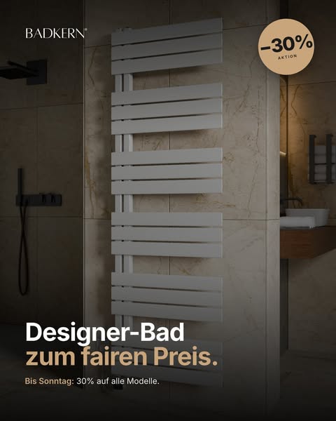 Mit diesem Heizkörper wertest Du Dein Badezimmer auf