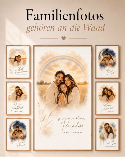 Dein Familie verewigt