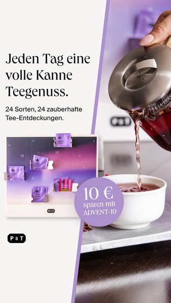 Der Adventskalender für alle, die Tee lieben.