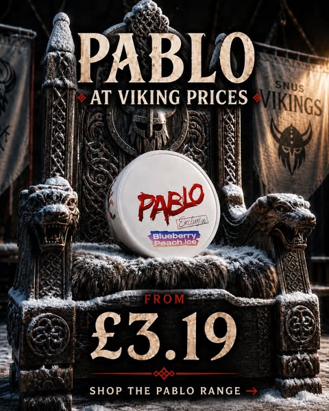 Search: 296 results found for "pablo" - Snus Vikings