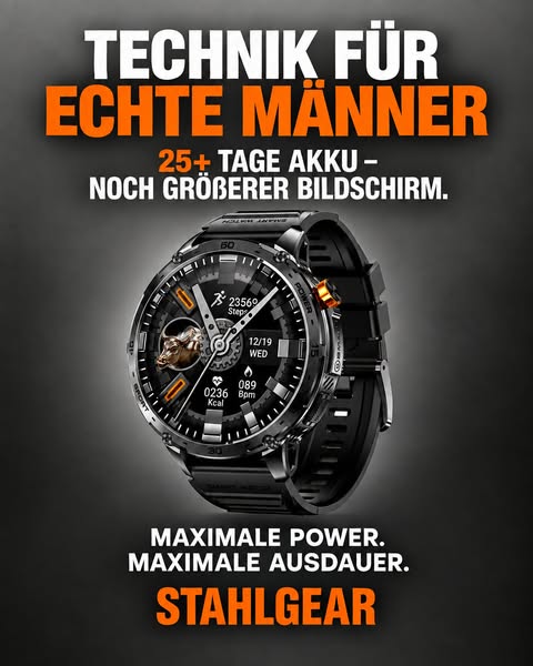 Weit über 25 Tage ohne Aufladen!