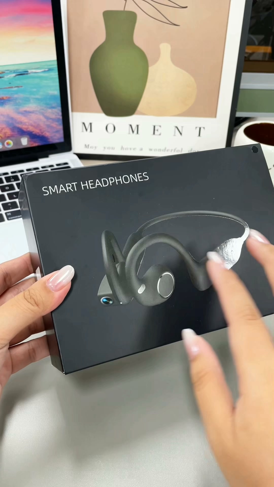 8MP Smart Camera Open-Ear Headset