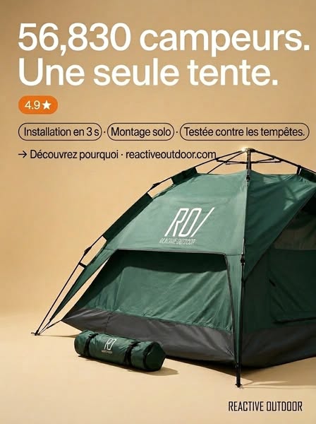 Amazing 3 Seconds Fast Setup Tent!