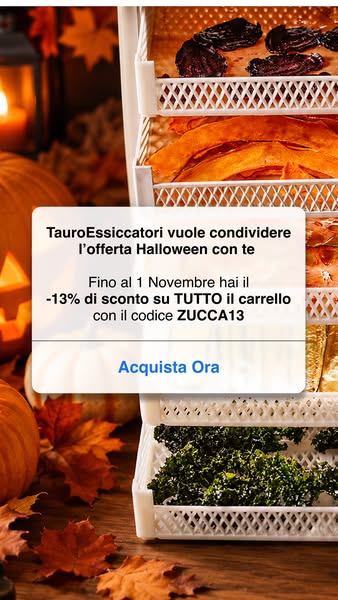 Promo Halloween: -13% su tutto
