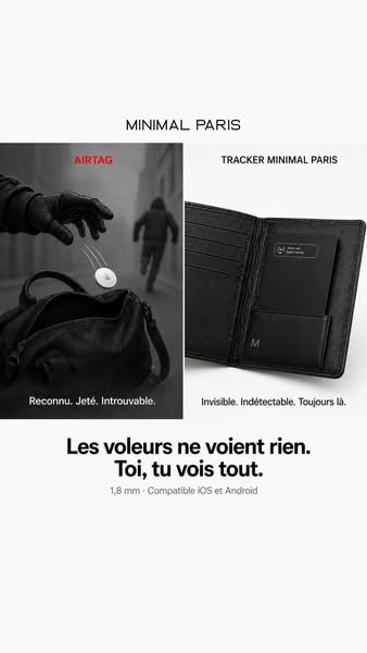 L'AirTag, les voleurs le connaissent. Le Tracker, jamais.