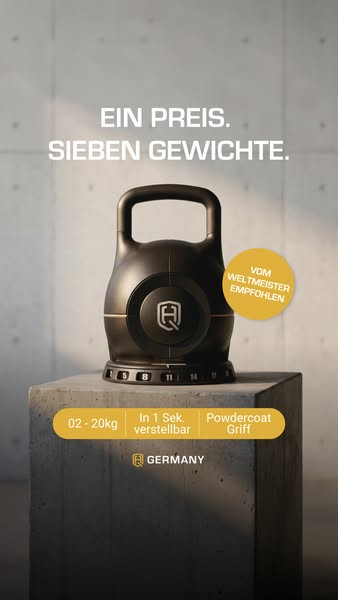 7-in-1: Effektives Ganzkörpertraining mit nur einer Kettlebell