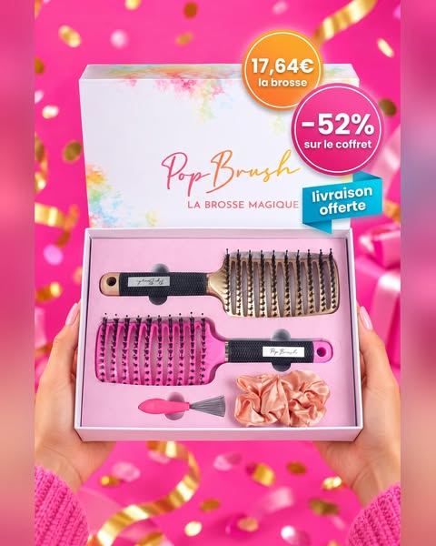 17,64 € la brosse, coffret compris