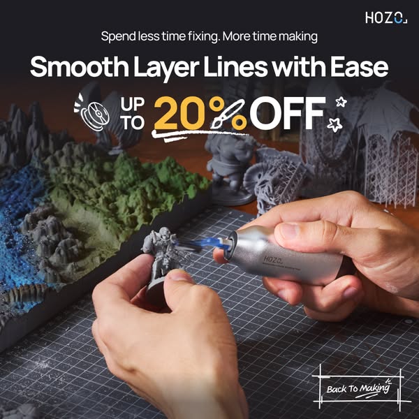 Give Your 3D Prints a Smoother Finish.