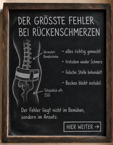 Entlastung für Hüfte und LWS
