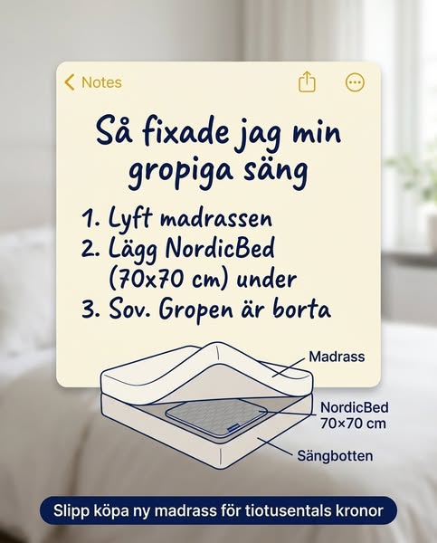 Grop i bäddmadrassen?
