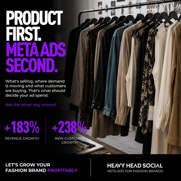 Product-Led Meta Ads for Fashion Brands