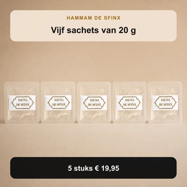 Vijf sachets van 20 g | 5 stuks € 19,95