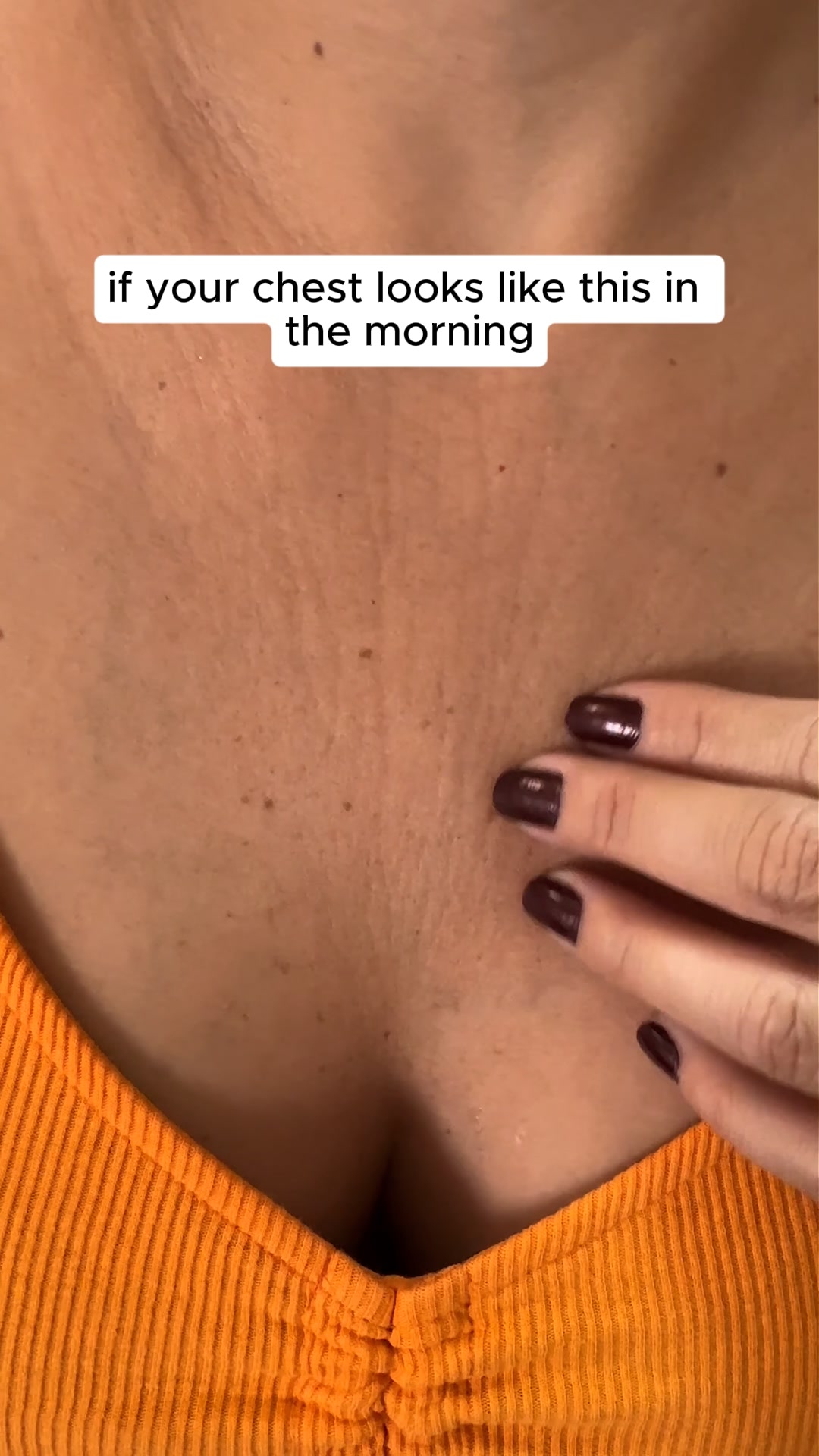 Wake up with smooth chest skin