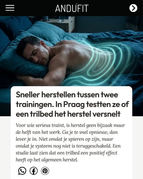 Sneller herstellen tussen twee trainingen