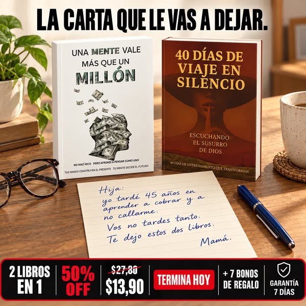 2 libros completos por $13,90 · Solo hoy