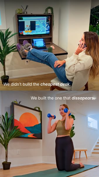DropTop wall desk