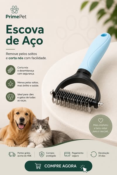 Menos nós. Menos pelos. Mais conforto.