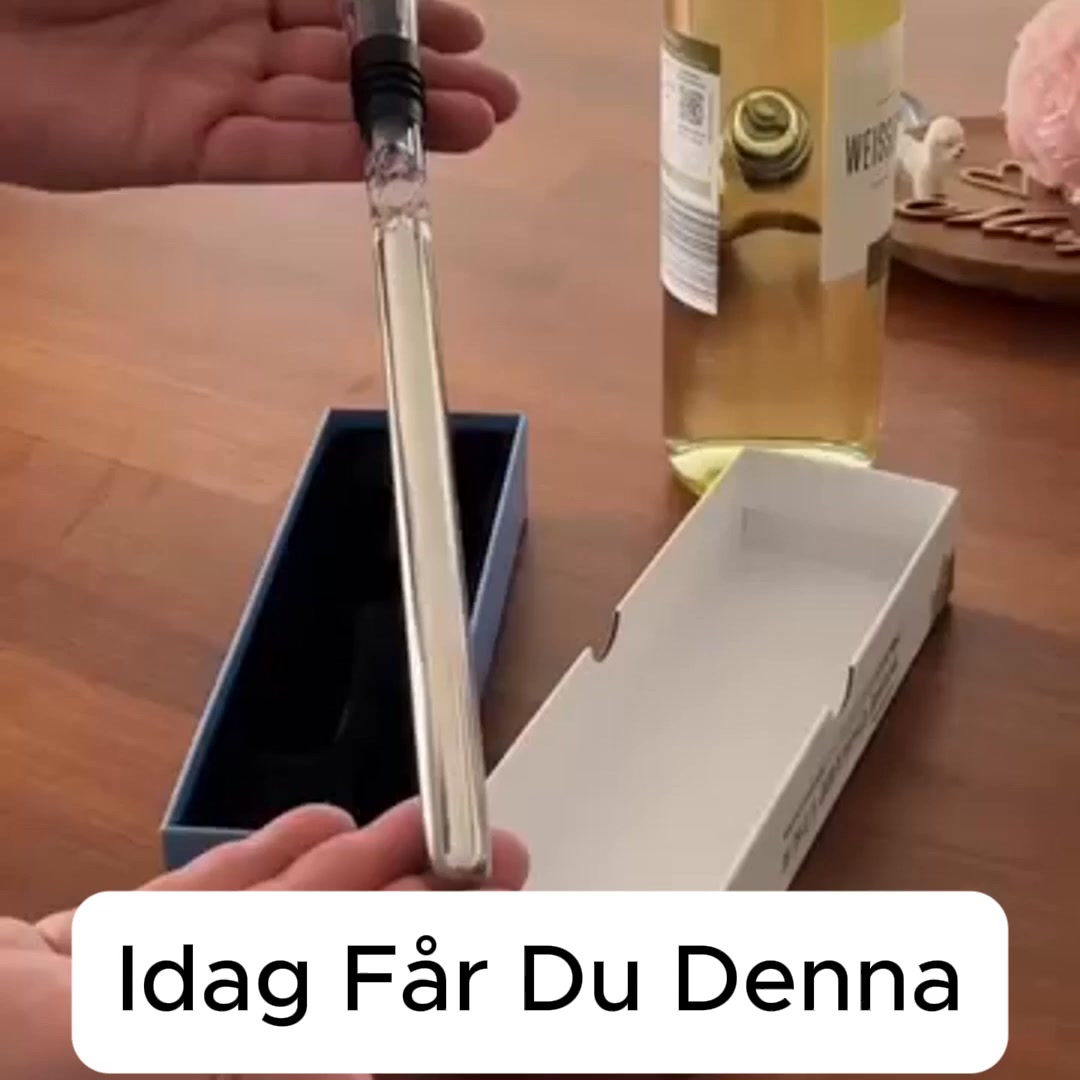 Från och med nu kommer ditt vin alltid hålla sig kallt.