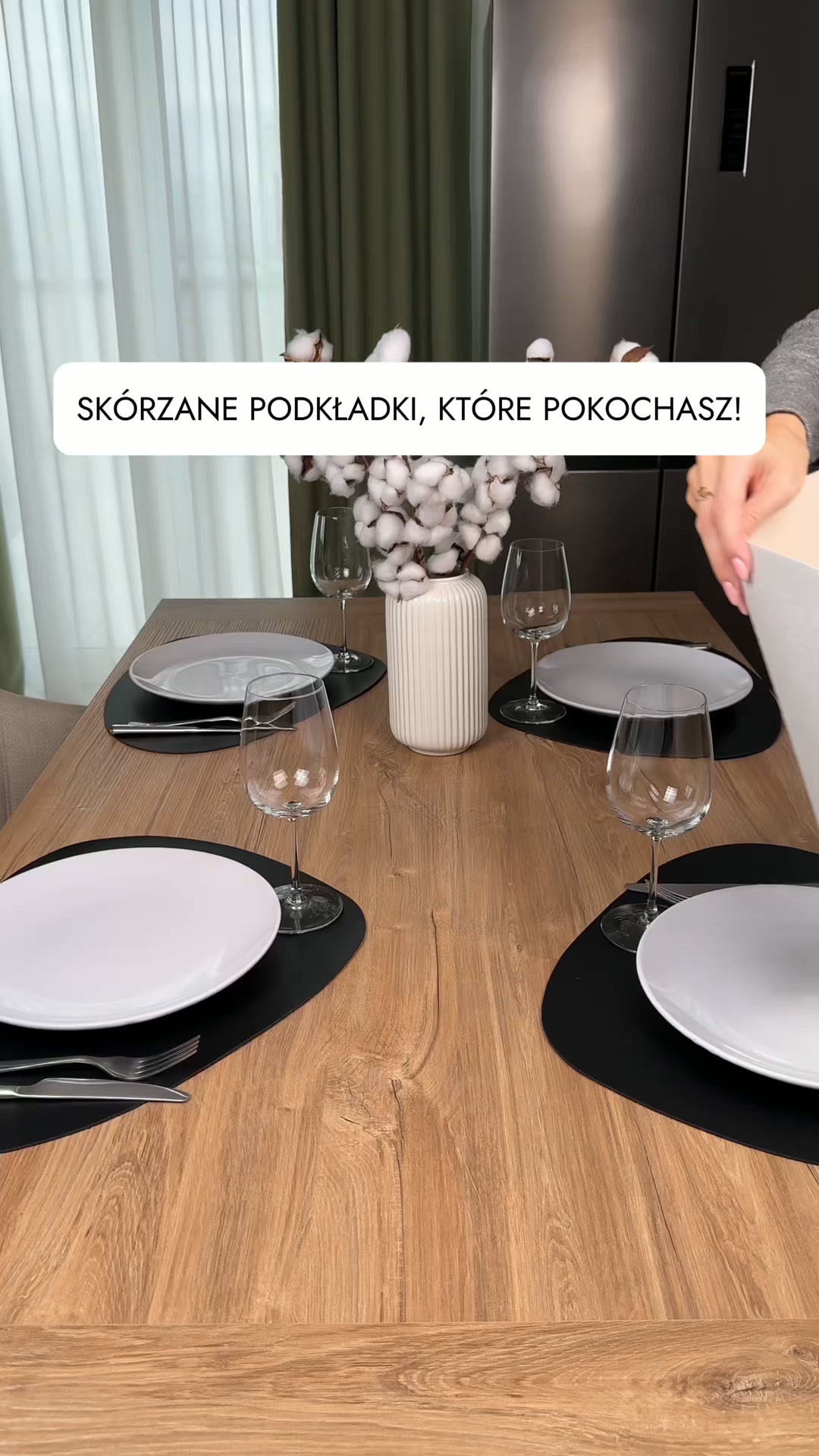 Nowoczesne podkładki, łatwe w czyszczeniu