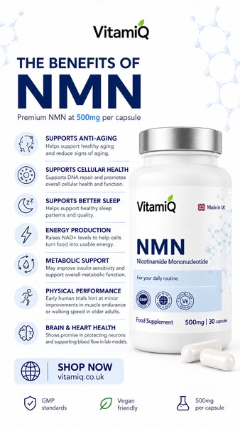 500mg NMN Made in the UK