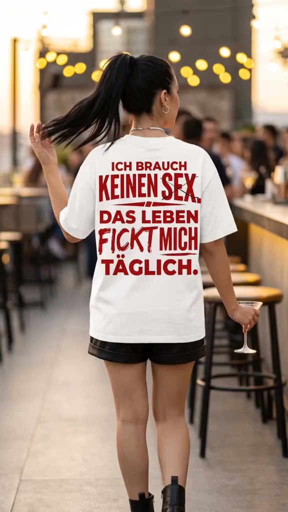 Herren T-Shirt mit witzigem deutschen Spruch