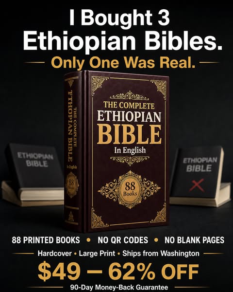 No QR Codes. No Blank Pages. Real Ancient Ethiopian Bible.