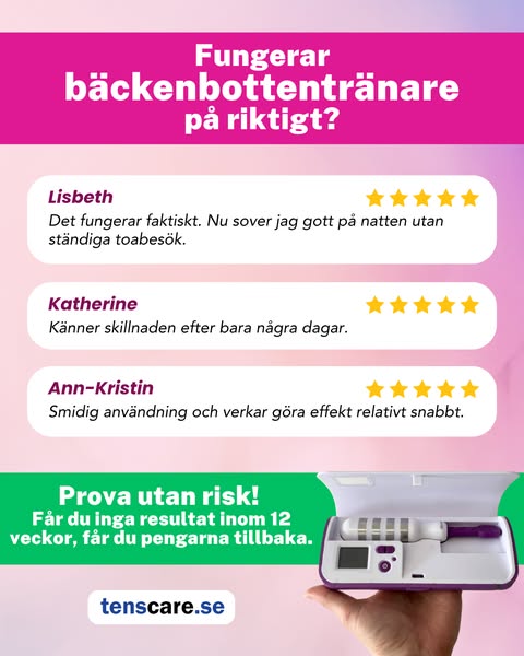 Marknadens smartaste bäckenbottenträning