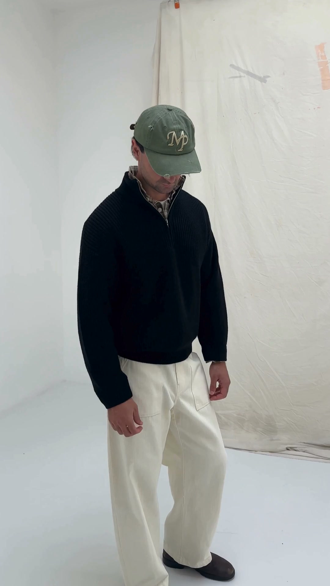The Moreporks Merino Quarter Zip Sweater