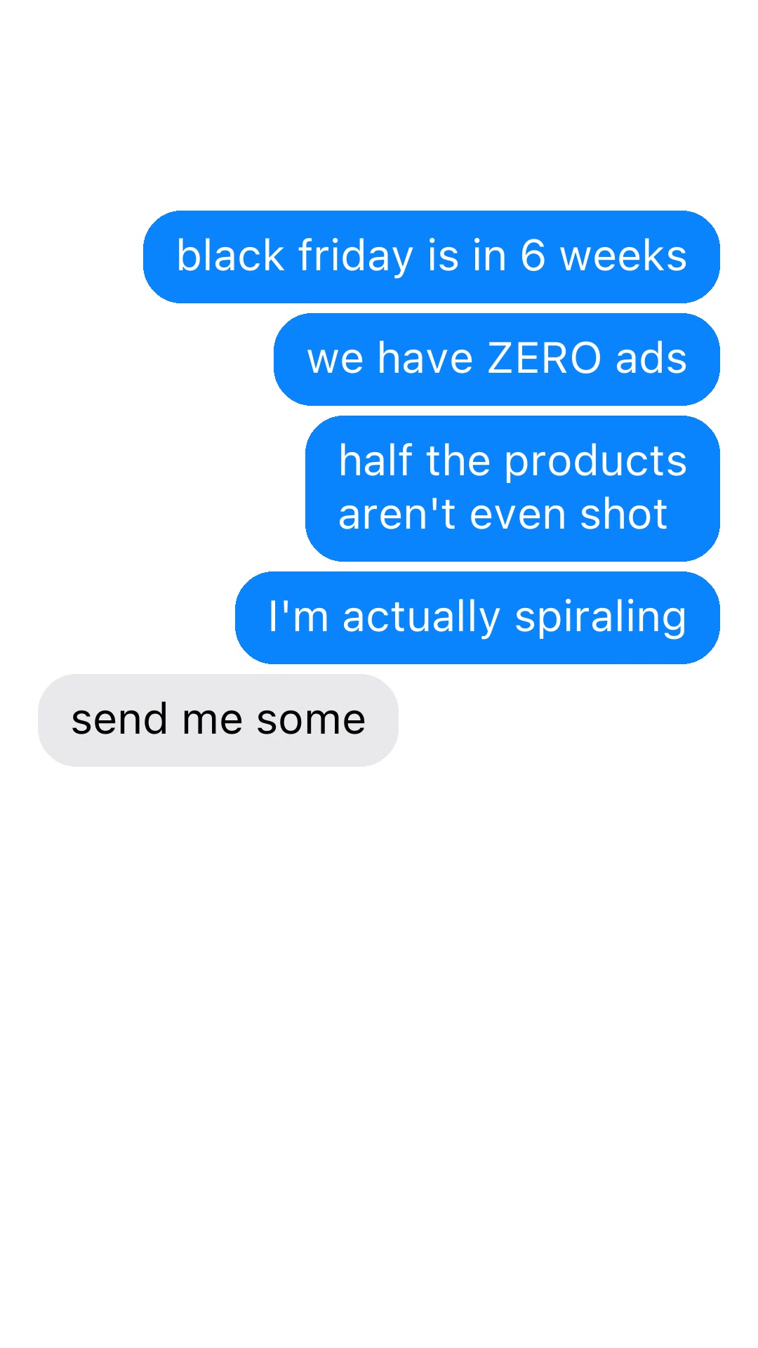 Send your products. Get the ads.