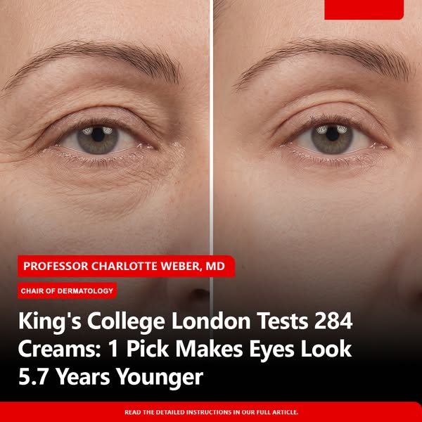 King's College London Tests 284 Creams: 1 Pick Makes Eyes Look 5.7 Years Younger
