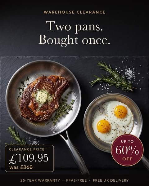 Titanium Pan Now £59.95 (Was £225)