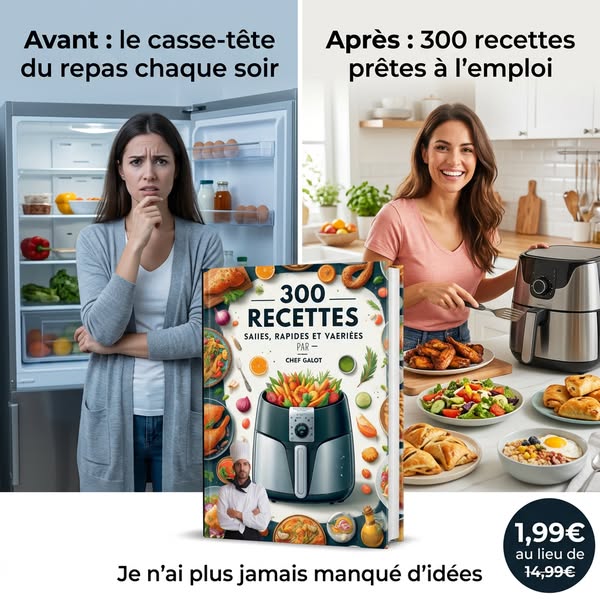 300 Recettes de Chef à l'Airfryer !