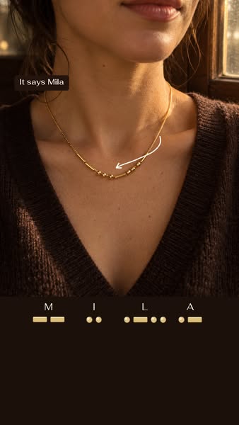 It says her name. Only you know.