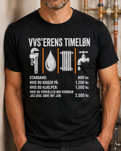 VVS’erens Timeløn – sjov gave til VVS’eren