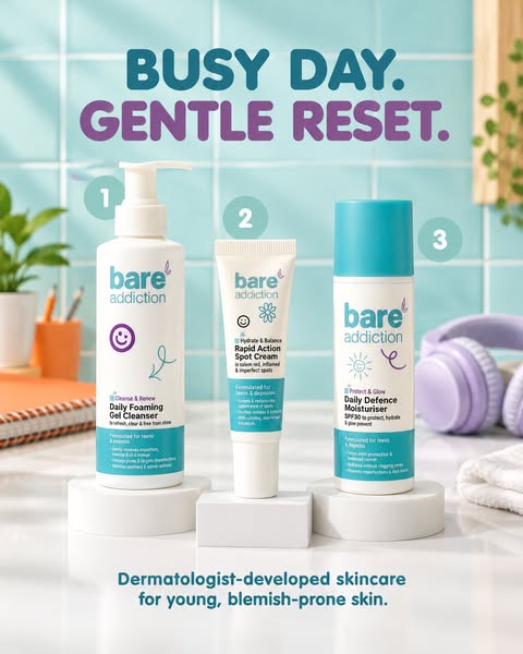 Gentle skincare for young skin