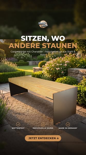 Gartensitzbank aus Tanne