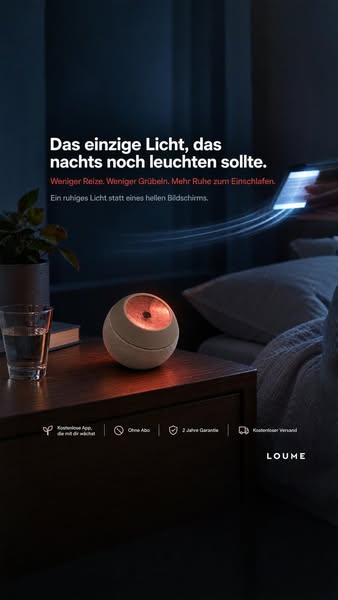 Einschlafen in Minuten.