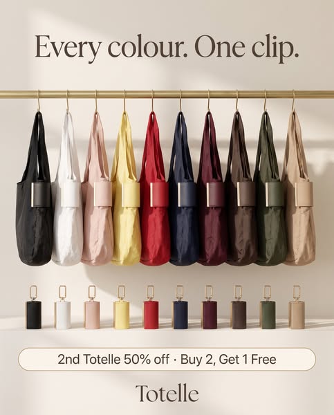 One clip. Ten colours. 20 kg.