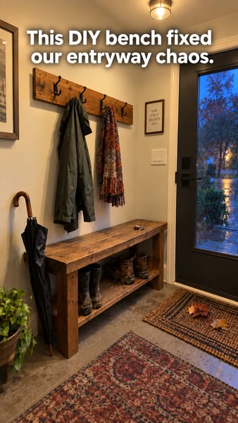 This Bench Fixed Our Entryway