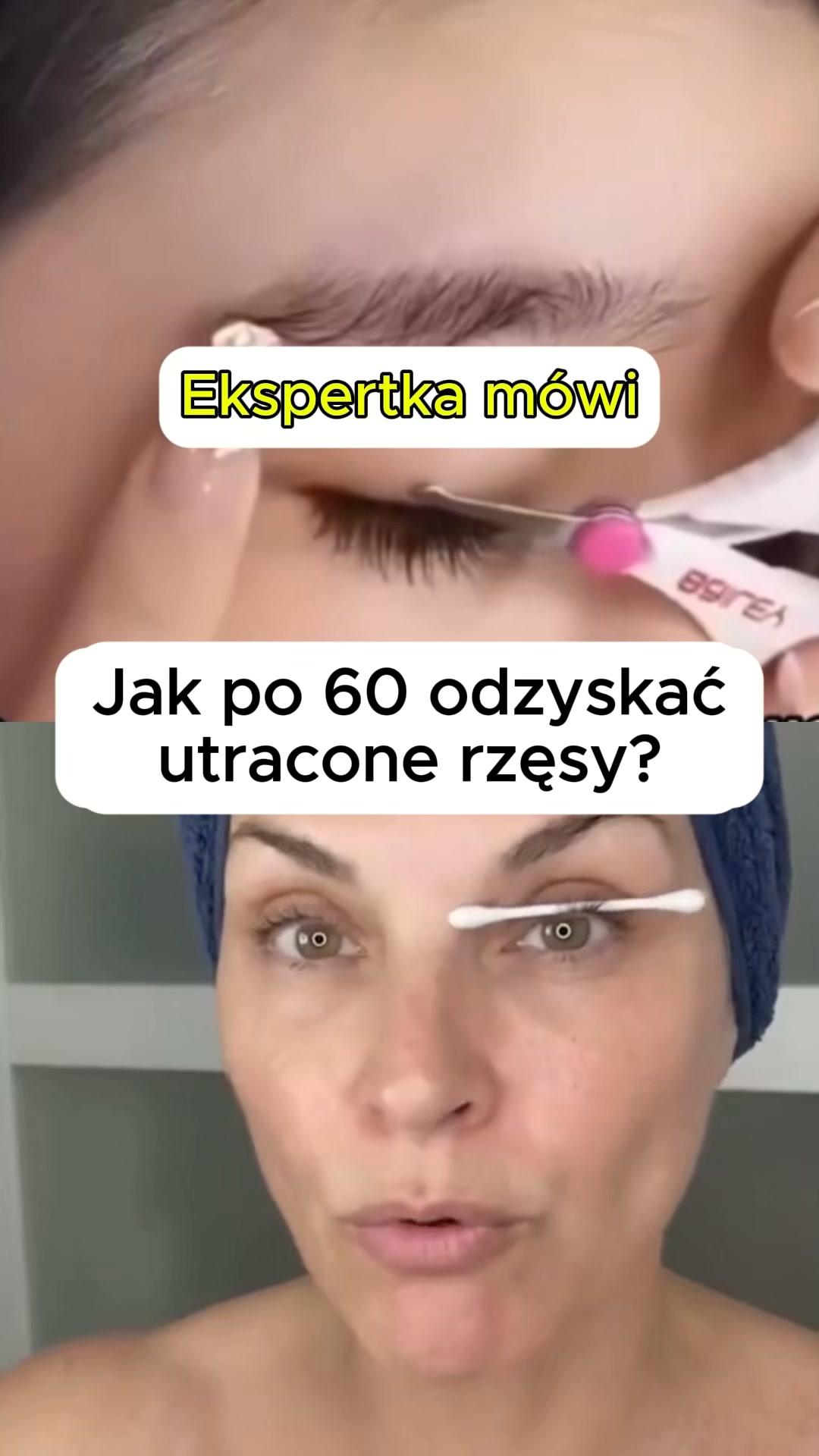 Rzęsy po 60-tce mogą być gęste
